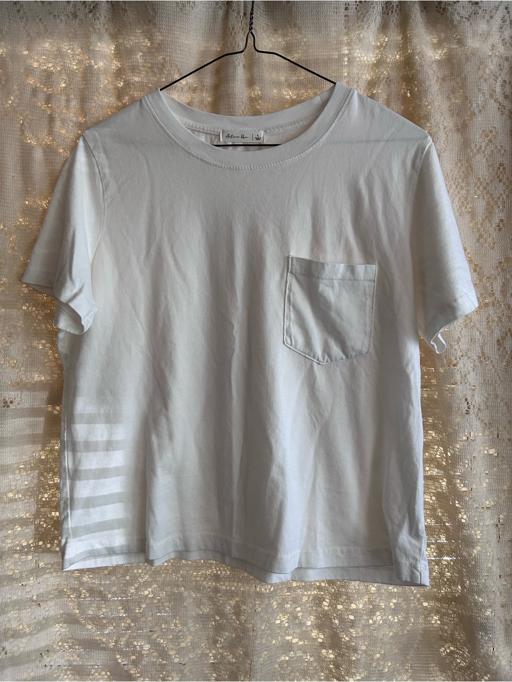 Active USA White Crewneck T-Shirt